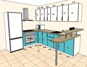 Дизайн проект мебели для кухни