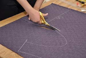 Описание процесса раскройки ткани для пошива штор на кухню