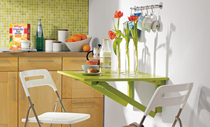 Описание откидных столов и столов-консолей для маленьких кухонь