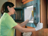 Способы быстрой очистки микроволновки внутри в домашних условиях